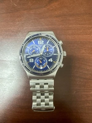 SWATCH MENS IRONY CHRONOGRAPH , DESTINATION BARCELONA ! YVS430G. - Image 1 of 4