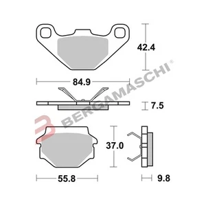 PASTIGLIE FRENO BREMBO TT 07BB07TT CARBO CERAMICA PER MOTO APRILIA PEGASO 650 - Foto 1 di 3