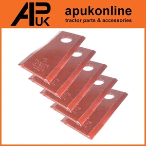 5x Hoja trenzada LH 95 x 45 x 3,5 mm para cortacésped de disco Kuhn GMD44 GMD55 GMD66 GMD77 - Imagen 1 de 8