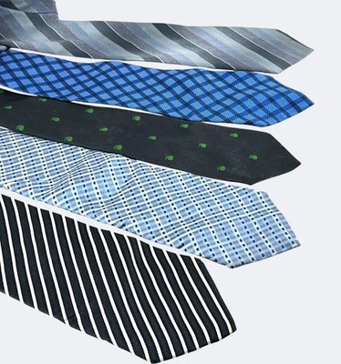 Lote de 5 corbatas de seda para hombre patrones mixtos River Island etc. Foto 1 de 4