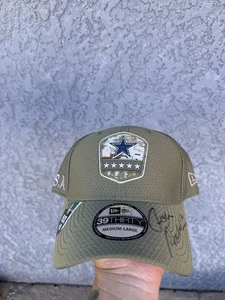 Dallas Cowboy Salute To Service New Era Hut signiert von #12 Roger Staubach KEIN COA - Bild 1 von 10