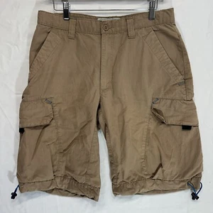 Timberland Outdoor Performance Cargo Shorts Mens W32 Beige Adjustable Cuff - Picture 1 of 11
