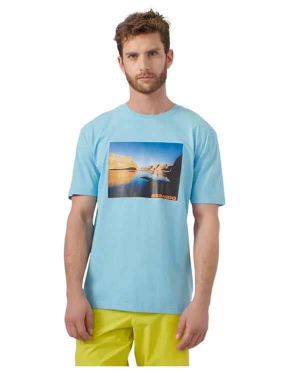Camiseta Sea Doo Para Hombre Vista al Mar Azul L Foto 1 de 1