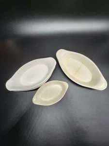 Platos de gratinado au vintage de artículos de restaurante de varios tamaños/fabricantes - Imagen 1 de 12