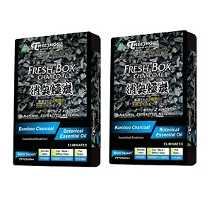 2 paquetes Treefrog xtreme caja fresca carbón negro calabaza aroma ambientador - Imagen 1 de 4