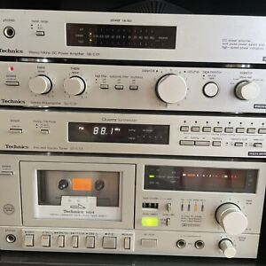 Vintage Technics Micro Series  C01 Pre-amp, Tuner, amplifier, Tape Deck Tested