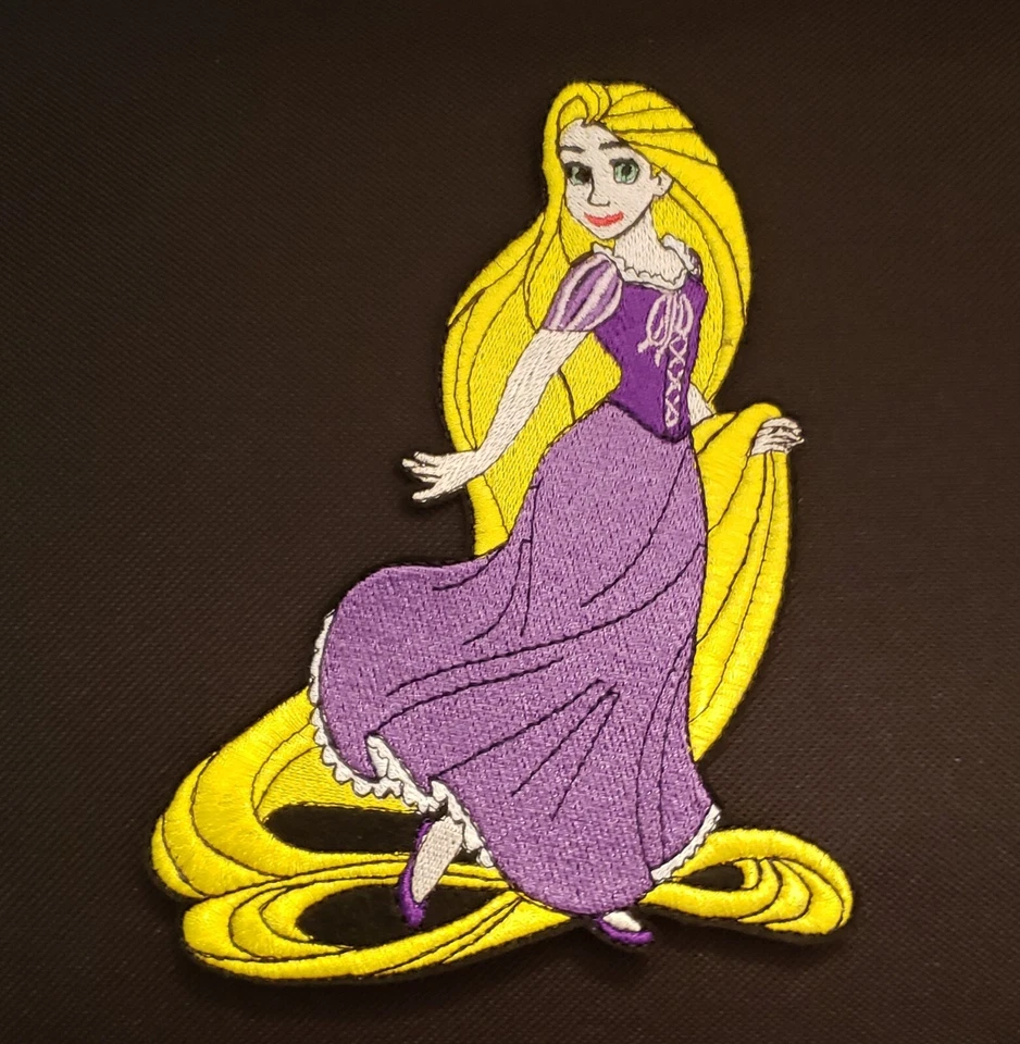 Parche de apliques bordados para planchar 6 1/4 pulgadas Rapunzel Princess hágalo usted mismo Foto 1 de 1