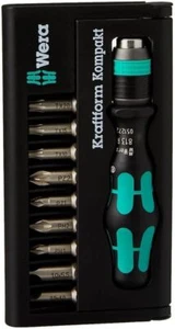 Juego de brocas de destornillador de 10 bits Wera Kraftform Kompakt PH/PZ/SL/TX 05056653001 - Imagen 1 de 5