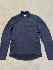 Kitsbow Men's Blue Merino Wool Half Zip - Picture 1 of 12