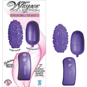 VIBRATOR - BULLET - WISPER COLLECTION METALLIC BULLET-PURPLE - Picture 1 of 1