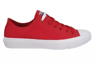 Converse All star Ct II Ox Salsa Rosso Tela Scarpe Sportive Casual 150151C 39,5 - Foto 1 di 1