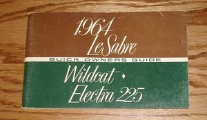 Manuale Operatori Originale 1964 Buick LeSabre Wildcat Electra 225 Proprietari 64 - Foto 1 di 1