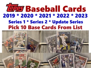 WÄHLEN SIE 10 * 2019-2023 Topps Baseball Serie 1, 2 & Update * Sie wählen 10 aus der Liste - Bild 1 von 6