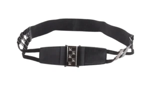 Women's Punk Gothic Waist Rivet Studded Elastic Corset Belt - Picture 1 of 2