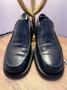 Vintage Designer Rare Prada Mens Slip On Leather Loafers Dress Shoes Size 6.5 - Picture 1 of 3
