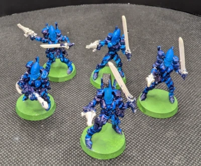 Warhammer 40k Aeldari Studio Eldar Storm Guardians Painted x5 #SGA - Image 1 of 4