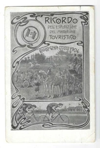 BOLOGNA ESPOSIZIONE 1904 MATERIALE TOURING CLUB CICLISMO NON VIAGGIATA FP #1682 - Imagen 1 de 2