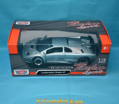 1:18 Motormax - Timeless Legends - Lamborghini Diablo GT - Grey - Image 1 of 2