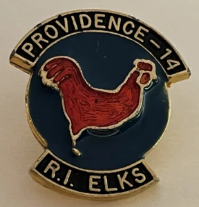 BPOE Elks Pin for Providence - 14, Rhode Island Elks, depicts Red Chicken - Picture 1 of 5