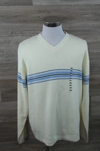 Tommy Hilfiger Men’s Cotton, V-Neck Sweater, IVORY, Sz.XL(US) NWT.100% Authentic - Picture 1 of 3
