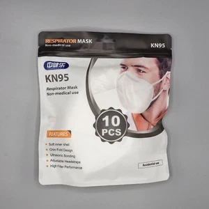 KN95 Respirator Masks Packaged In 10 masks in each bag and 4 bags in Lot New - Picture 1 of 6
