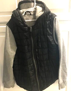 Falls Creek Jacke Größe 10/12 gesteppt Kapuze Herbst gefüttert kostenloser Versand - Bild 1 von 3