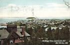 Vintage 1907 Postcard Birdseye View Scotts Hill Bar Harbor Maine color photo