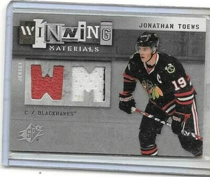 CAMISETAS USADAS JONATHAN TOEWS 2009-10 SPx MATERIALES GANADORES 3 CL. DOBLE JUEGO - Imagen 1 de 1