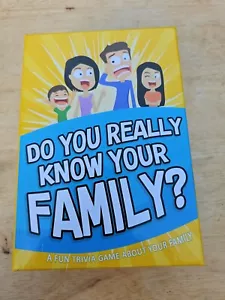 ¿Realmente conoces a tu familia? Un divertido juego de cartas familiar NUEVO y sellado de fábrica - Imagen 1 de 8