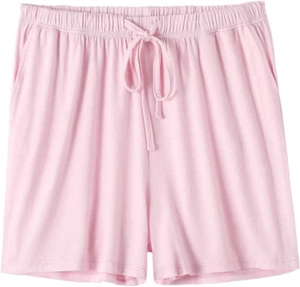 Womens Pajama Shorts Sleep Shorts Stretchy Pajama Pants - Picture 1 of 12