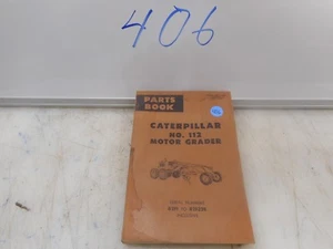 CATERPILLAR NO 112 MOTOR GRADER PARTS BOOK - Picture 1 of 4