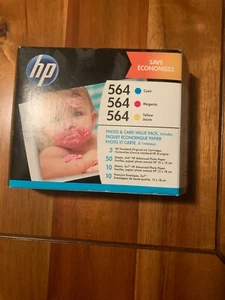GENUINE HP 564 INK CARTRIDGES--CYAN--MAGENTA--YELLOW BRAND NEW - Picture 1 of 5
