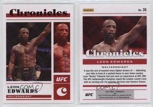 2023 Panini Chronicles UFC Red /199 Leon Edwards #36