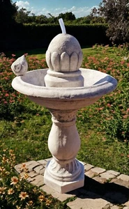 🔶 Brunnen Vogel Pumpe Steinbrunnen Gartenbrunnen Steinkunst BLACKFORM - Bild 1 von 6