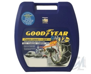 245 77935 CATENE NEVE GOODYEAR G12 MISURA 215/75-16 225/75-16 JEEP CHEROKEE KJ - Imagen 1 de 5