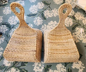 RARE Vintage IKEA PS Collection Y2K Gullholmen Rocking Chairs 2 MCM Rattan Pair - Picture 1 of 4