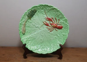 Vintage Carlton Ware Lobster Side Salad Green Lettuce Leaf Plate 19cm Diameter - Picture 1 of 10