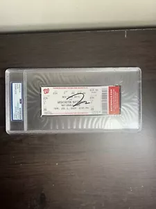 Biglietto debutto MLB firmato James Wood autografato PSA Slab autentico 7/1/24 - Foto 1 di 4