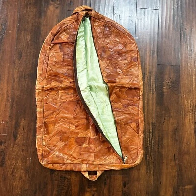 De colección American Tourister Garment Traje Bolso Cuero Marrón Perchas Cubierta De Colección Años 40 Foto 1 de 4