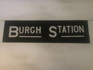 Skegness Vintage 1950er Jahre Leinenbus Jalousie 30 Zoll - Burgh Station - Bild 1 von 1