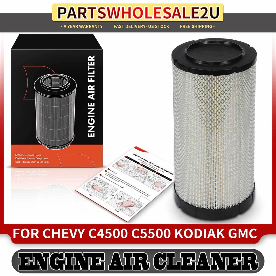 Filtro de aire del motor para Chevy C4500 C5500 Kodiak GMC C4500 C5500 Topkick 6,6 L 8,1 L Foto 1 de 4