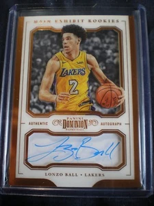2017-18 Dominion LONZO BALL mostra principale rookie autografi BRONZO #12/25 - Foto 1 di 3