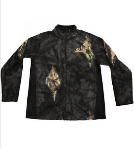 Mossy Oak Hunting Women Camo Soft Micro Fleece Full Zip Jacket Country Eclipse