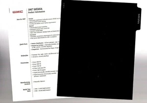 1997 GMC Truck SAVANA Van Press Kit {Brochure info}: Spec's, Options,....... - Picture 1 of 8