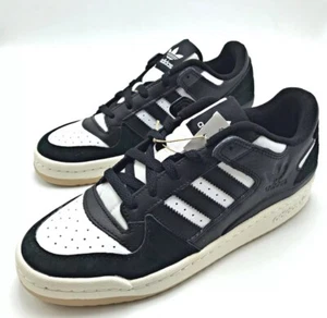 Size 10.5 - adidas Forum Low Black White Gum - Picture 1 of 5
