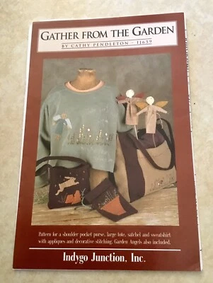 Gather From The Garden IJ659 Indygo Junction 2001 Pattern + Appliqué C Pendleton - Image 1 of 4
