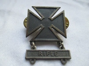 Rifle 1K Silber Abzeichen Spange Schiessabzeichen STERLING zw. 1950-1964 - Bild 1 von 6