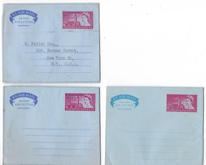 b556 GB UK Great Britain Airletter Aerogramme PS Briefpapier 2 Diff neuwertig gebraucht ovpt - Bild 1 von 2