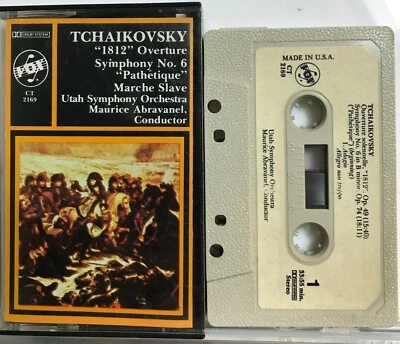 Tchaikovsky: 1812 Overture Symphony No. 6 Pathetique (Cassette Tape) *Very Good* - Image 1 of 2