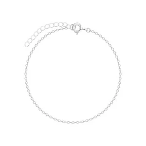 Extendable Silver Chain Bracelet - 7 Inches (18cm) - 925 Sterling Silver Jewelry - Picture 1 of 1